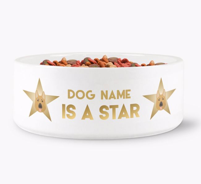 'Dog is a Star' - Personalised Dog Bowl for your {breedFullName}